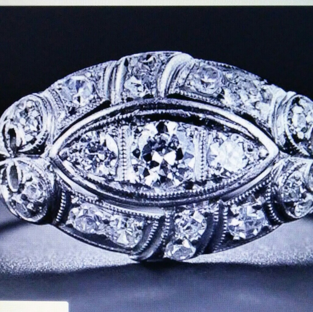 Silver Paved Diamond Ring